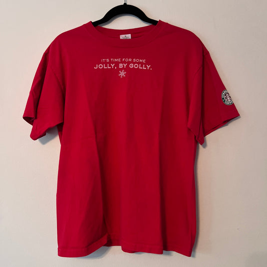 Vintage Starbucks 2004 'Jolly, By Golly' Tee (M)