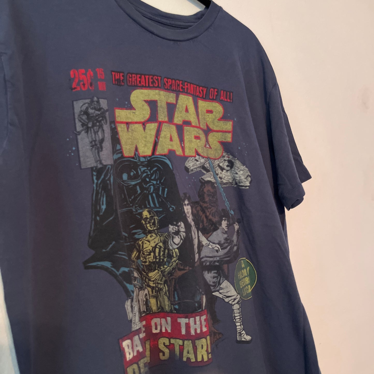 Vintage Star Wars Battle on the Death Star Graphic Tee (L)