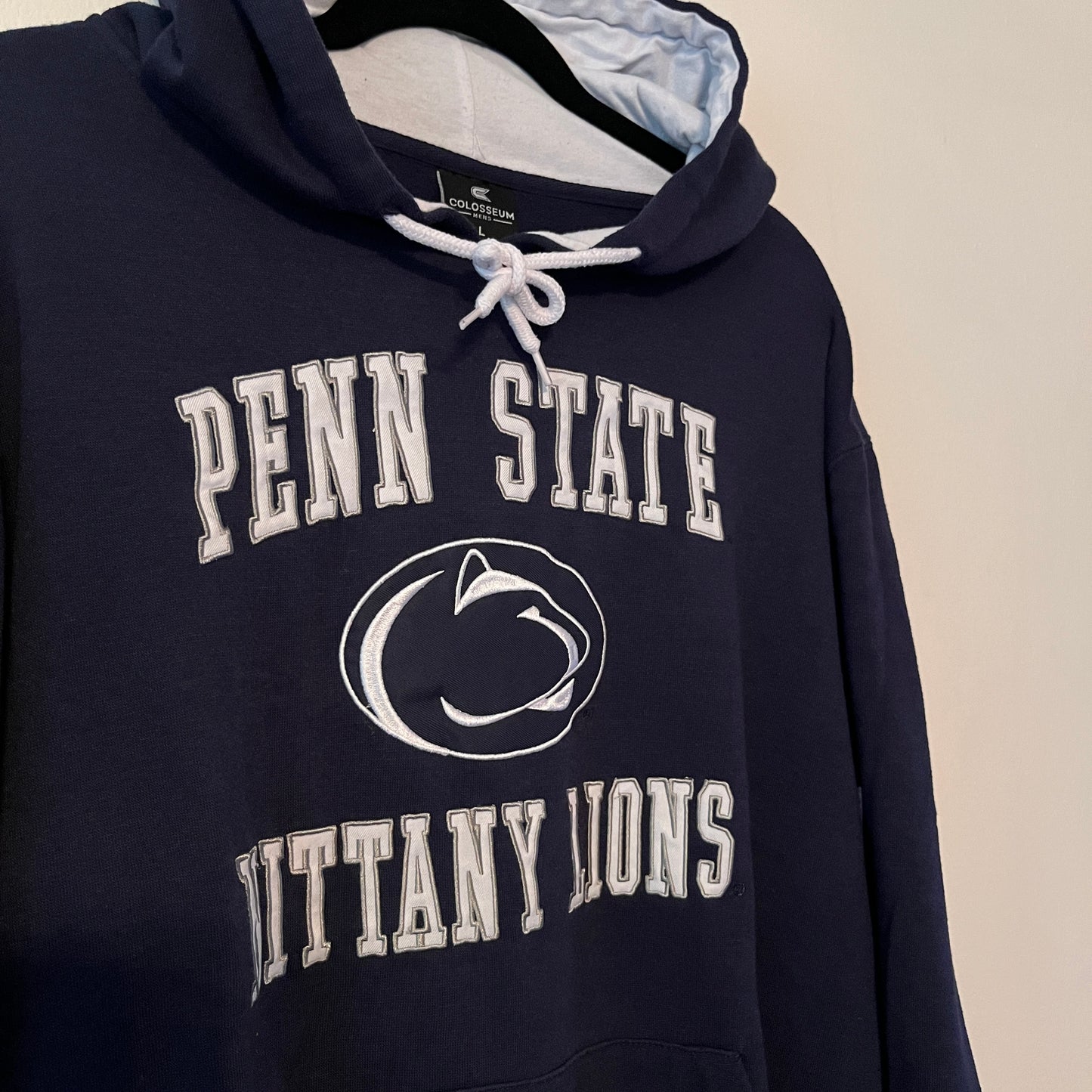 Vintage Penn State Nittany Lions Logo Embroidered Hoodie (M)