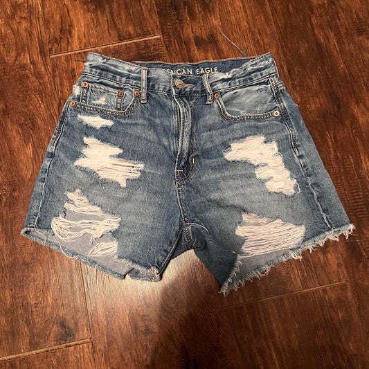 American Eagle Distressed Jean Shorts (Women's00)