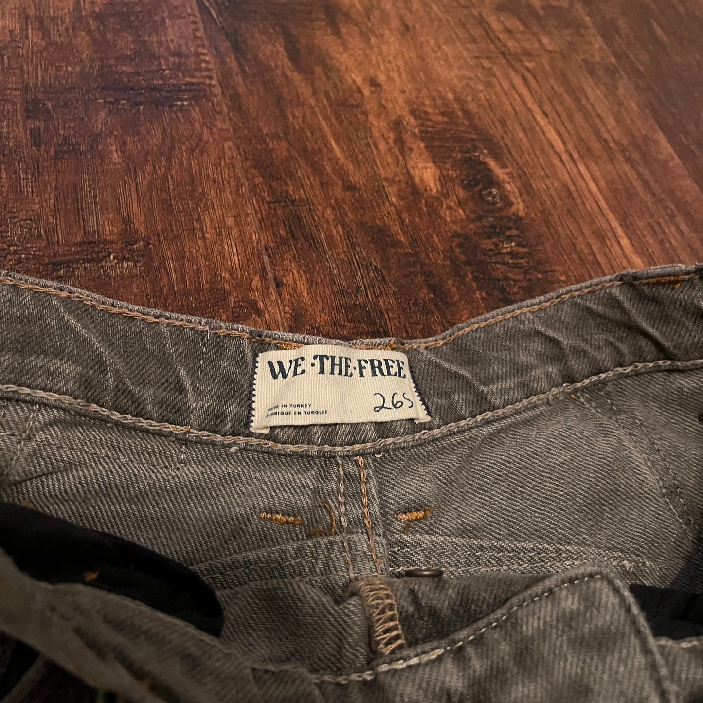 Free People Grey Barrel Jeans (Women's 26S)