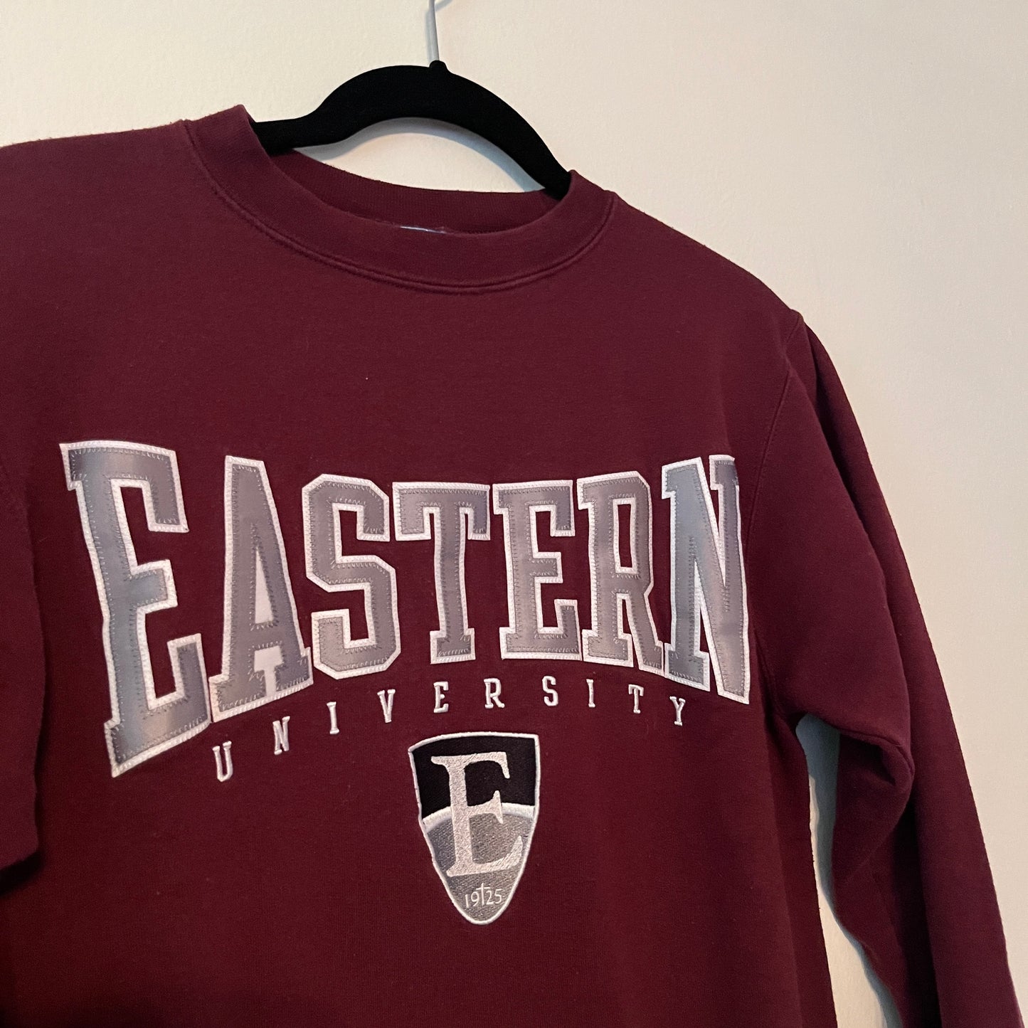 Vintage Champion Eastern University Embroidered Crewneck (XS)